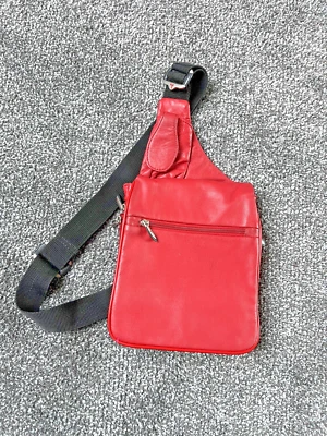 Travelon RED LEATHER BAG  Travel Crossbody Bag - Image 1 of 4