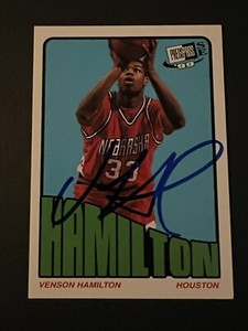 Venson Hamilton Signed 1999-00 Press Pass SE Old School Card Auto Autograph COA