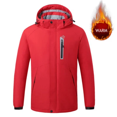 Electric Heated Jacket Hooded Coat Rechargeable Outwear Washable Winter Warmer ↷ - Image 1 of 4