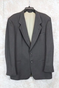Pierre Cardin Couture 44R Men’s Blazer Wool Sport Jacket Brown Plaid Couture - Picture 1 of 12