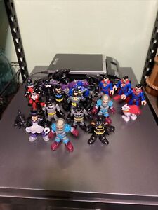 Imaginext DC Super Friends Lot of 21 Figures & Vehicles Batman Superman Robin