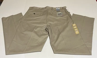Dockers Easy Khaki Classic Fit Flat Front Pants Mens 36x34 Tan Comfort NWT - Image 1 of 4