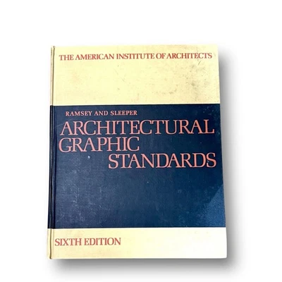 Architectural Graphic Standards 6th Edition 1970 vintage AIA Lg Hardcover VG Cnd - Image 1 of 4