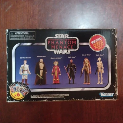 Star Wars Colección Retro Amenaza Fantasma Juego de 6 Figuras Objetivo Exclusivo  Foto 1 de 4