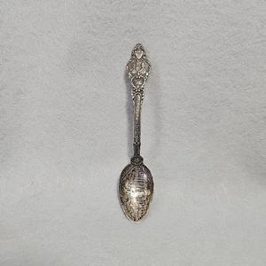 "CUCHARA RECUERDO MOUNT VERNON PLATA ESTERLINA MOORE & LEDING 4 3/4""" - Imagen 1 de 9