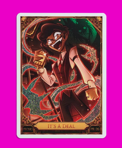 Hazbin Hotel Trading Cards It's A Deal Human Alastor Promo Card