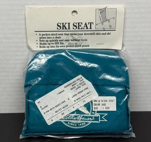 Nuevo en el paquete Asiento de esquí Eddie Bauer vintage azul verde convierte los esquís en silla - Imagen 1 de 6