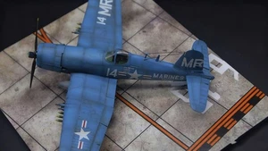 F4U Static Model 1:48 Painted, Antenna & Landing Gear, Copper Guns, Decals - Picture 1 of 8