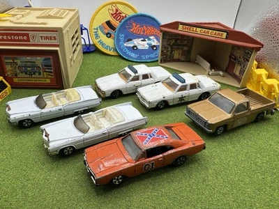 Ertl Dukes of Hazzard Lote De 6 General Lee Boss Hogg Cadillac Cooter Sheriff Car Foto 1 de 4