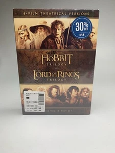 The Hobbit Trilogy & The Lord Of The Rings Trilogy DVD Boxset Brand New & Sealed - Picture 1 of 7