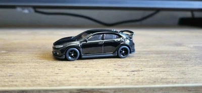 Honda Civic Type R 2018 negro 5 radios intercambio de pilotos reales súper personalizado Hot Wheels Foto 1 de 4