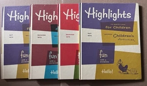 Lot of 4 different vintage HIGHLIGHTS FOR CHILDREN Hardcover books 1973-1974 - Picture 1 of 11