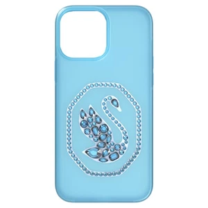 Swarovski Smartphone Case Swan Iphone 13 Pro Max Blue - Picture 1 of 5