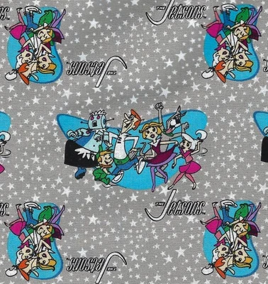 Licensed Hanna-Barbera Cotton Fabric JETSONS George JANE Judy ROSIE Astro By YD - Image 1 of 4