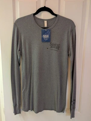 Camiseta Samuel Adams Boston Brewery Gris Manga Larga, Mediana Foto 1 de 4