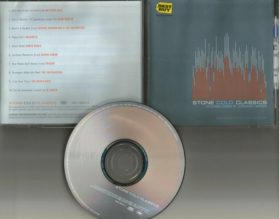 RARE PROMO CD w/ LIVE TRX  MEGADETH Beach Boys DURAN DURAN al Green DAVID BOWIE  Foto 1 de 1