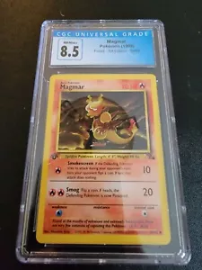 Pokemon 1st Ed. Base Set UN-COMMON Magmar 36/102 CGC 8.5 NM Mint Graded - Picture 1 of 2
