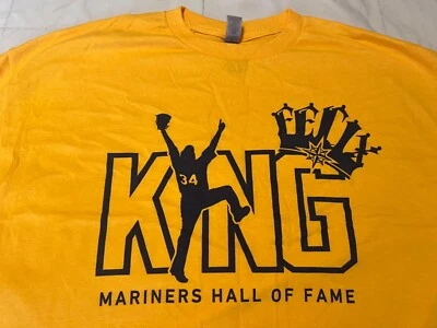Seattle Mariners Hall of Fame King Felix Hernandez T Shirt  8/12/23 XL SGA - Image 1 of 4