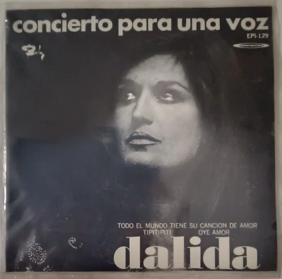 DALIDA - CONCIERTO PARA UNA VOZ - 1970 MEXICAN 7" EP PS, CHANSON - Image 1 of 4