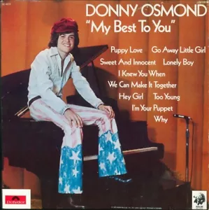 Donny Osmond My Best To You LP Vinyl Record Album - Foto 1 di 1