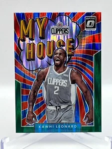 2021-22 Panini Donruss Optic NBA My House Card #7 Kawhi Leonard Green Shock - Picture 1 of 4