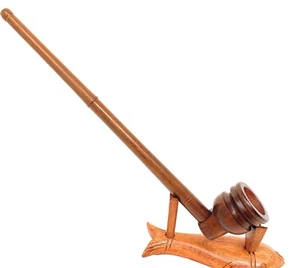 Anillo Extra Largo Hobbit Churchwarden Gandalf Madera Tabaco Pipa Tallo Largo 11 Pulgadas - Imagen 1 de 10