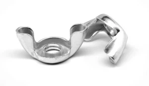 Tuerca de ala estampada de hilo grueso de 1/4"-20 tipo D estilo 1 chapada en zinc - Imagen 1 de 1