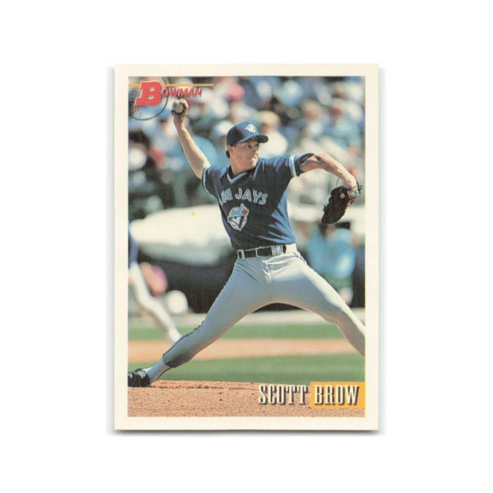 Scott Brow Rookie 1993 Bowman #435 Toronto Blue Jays Baseball Card NM - Image 1 of 3
