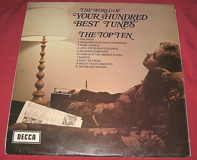 World of Your Hundred Best Tunes,The Top Ten, BBC Radio 2 vinyl LP 1970, SPA 112 - Image 1 of 4