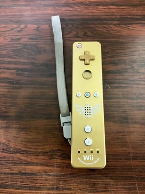 Legend of Zelda Skyward Sword Wii Remote Gold Nintendo Motion Plus - Image 1 of 2