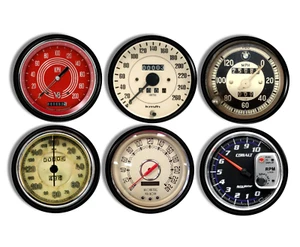 Antique Speedometer Cabinet Knobs Vintage Automotive Gauge Drawer Pull Handles - Picture 1 of 4