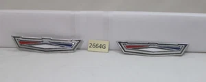 1964 FORD GALAXIE 500 EXTERIOR REAR ROOF SAIL PANEL EMBLEMS LEFT & RIGHT - Picture 1 of 12