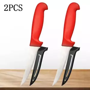 2 Pcs Skinning Carving Knife Kitchen Boning Knife Meat Butcher Cleaver Utility - Picture 1 of 10