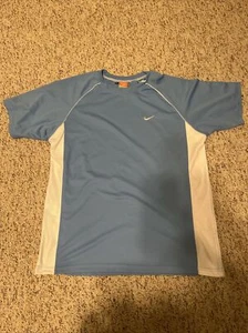 VINTAGE Nike Shirt Mens XXL Blue The Athletic Dept Short Sleeve Embroidered - Picture 1 of 5