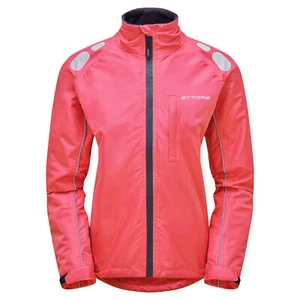 Ettore Ladies Cycling Jacket Waterproof Breathable High Vis Pink - Night Eagle - Picture 1 of 8