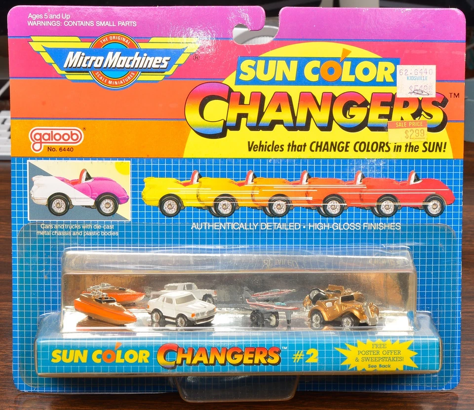 MICRO MACHINES #6440  SUN COLOR CHANGERS #2 GALOOB - Image 1 of 1