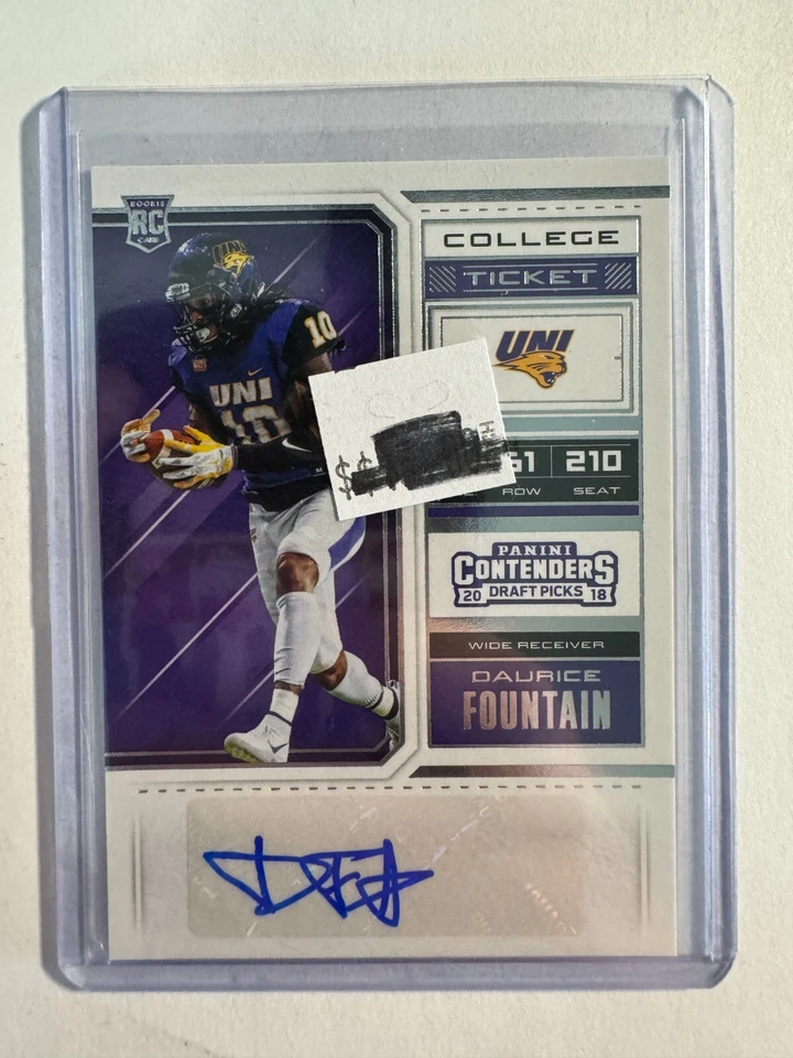 K223,274 - 2018 Panini Contenders Draft Picks #290 Daurice Fountain Auto RC - Image 1 of 1