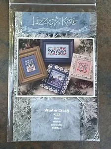 Lizzie Kate Winter Crazy Counted Cross Stitch Chart Collezione SOLO GRAFICI (4) - Foto 1 di 5