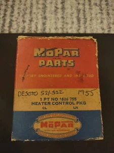 Mopar 1955-56 DeSoto Heater Control Package Part Number 1626755 - Picture 1 of 9
