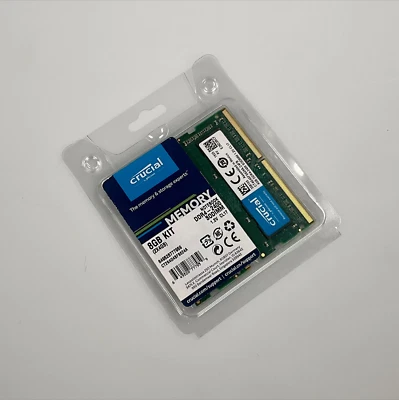 Crucial 8GB Kit (4GBx2) DDR4 2400 MT/s - SODIMM 260-Pin Memory - CT2K4G4SFS624A - Image 1 of 3