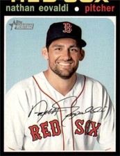 2020 Topps Heritage Base #140 Nathan Eovaldi - Boston Red Sox