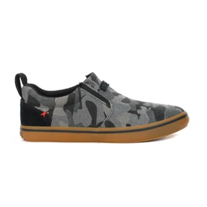 XTRATUF Men's SharkByte Black/Camo Canvas Deck Shoes XSB002 Size 7 - Picture 1 of 1