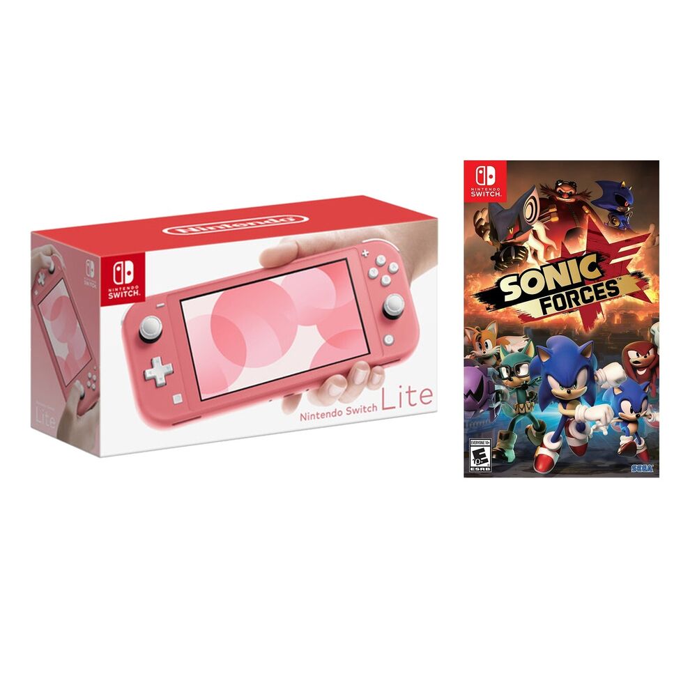 NEW Nintendo Switch Lite Handheld Console + FREE GAME SONIC FORCES - PICK COLOR