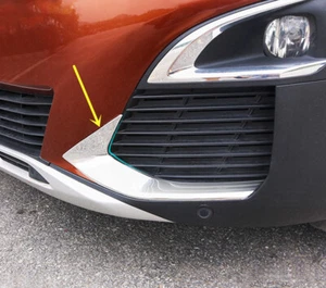 For Peugeot 3008 GT / 5008 GT 2017 2018 Chrome Front Fog Light Outer Cover Trim - Picture 1 of 9