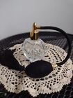 Vintage Looking Jerdon Inc. Perfume Atomizer Clear With Black Tassel 3.75? Tall