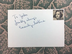 Marilyn Erskine - Teatro di Fantascienza - Verso Ovest le Donne - Autografo  - Foto 1 di 2