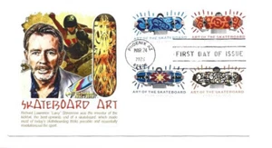 5763-66 Arte de patineta en uno Panda Cachets FDC - Imagen 1 de 1