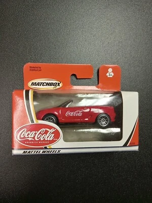 Matchbox Mattel Wheels Polar Bear Coca-Cola Diecast Red Mustang Convertible 2002 - Image 1 of 3