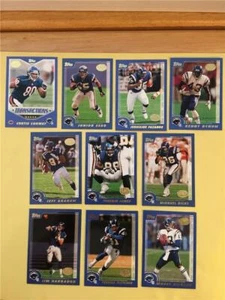 2000 Topps Collection San Diego Chargers Team Set 10 Cards - Picture 1 of 1