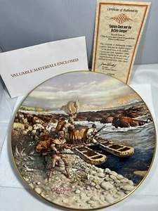 Lewis and Clark Expedition Plate Collection Captain Clark Buffalo Gangue VTG - Picture 1 of 2